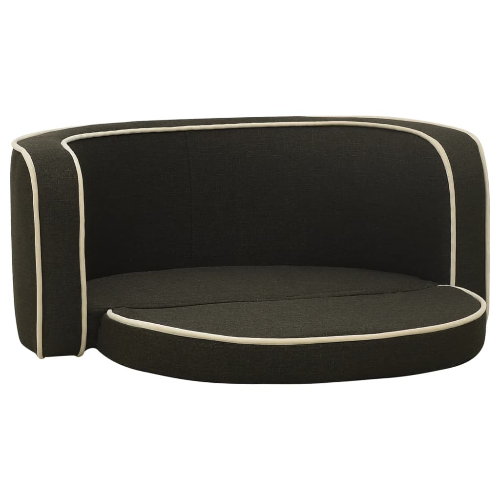 Klappbares Hundesofa 76x71x30 cm Waschbares Leinen Dunkelgrau