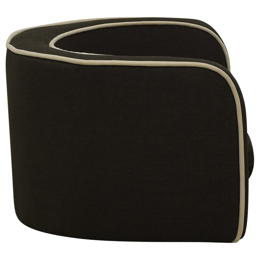 Klappbares Hundesofa 76x71x30 cm Waschbares Leinen Dunkelgrau