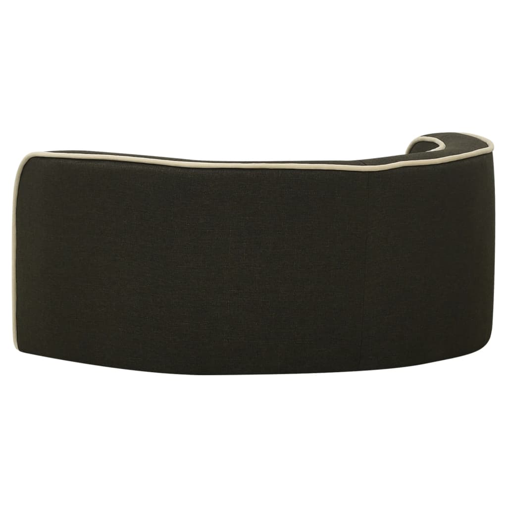 Klappbares Hundesofa 76x71x30 cm Waschbares Leinen Dunkelgrau