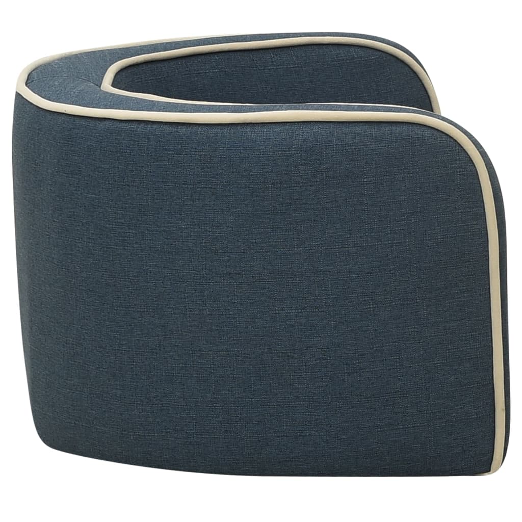 Hundesofa Klappbar Blau 76x71x30 cm Leinen Waschbares Kissen