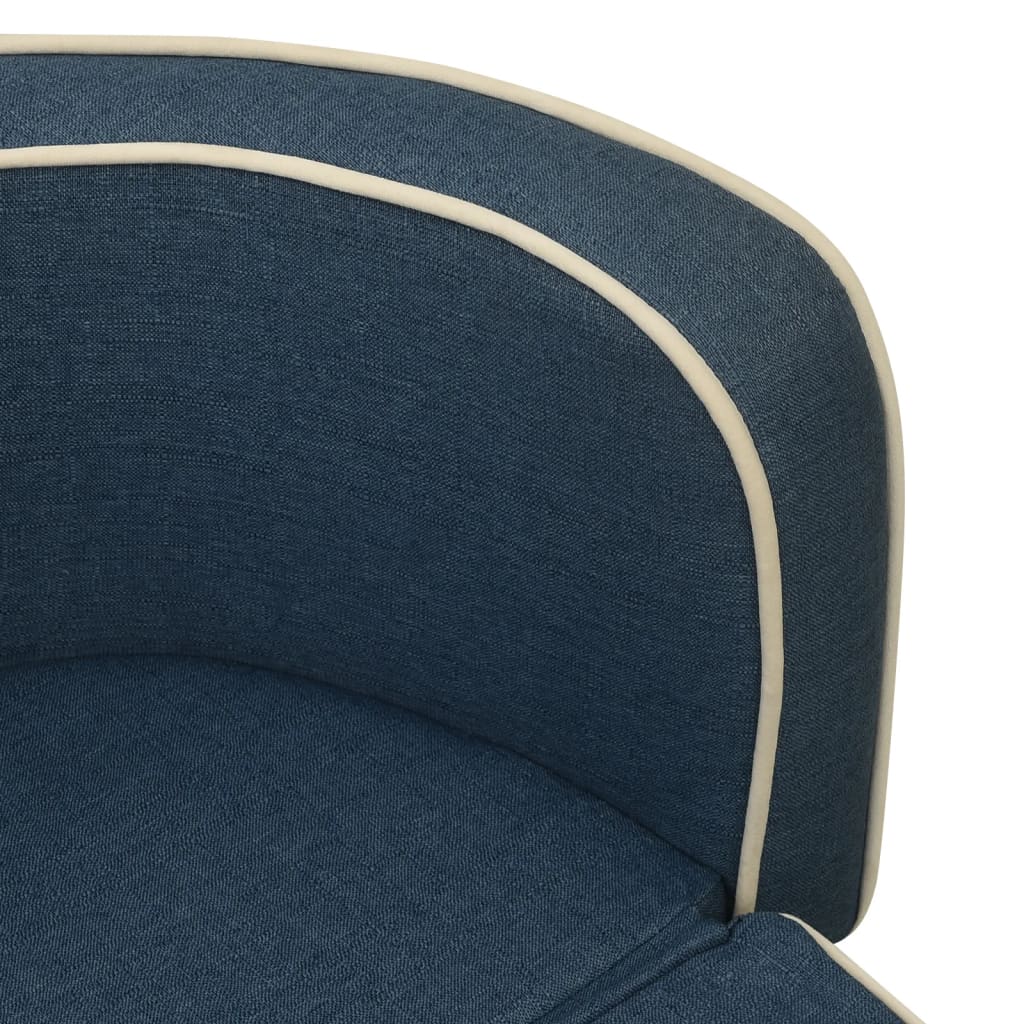 Hundesofa Klappbar Blau 76x71x30 cm Leinen Waschbares Kissen