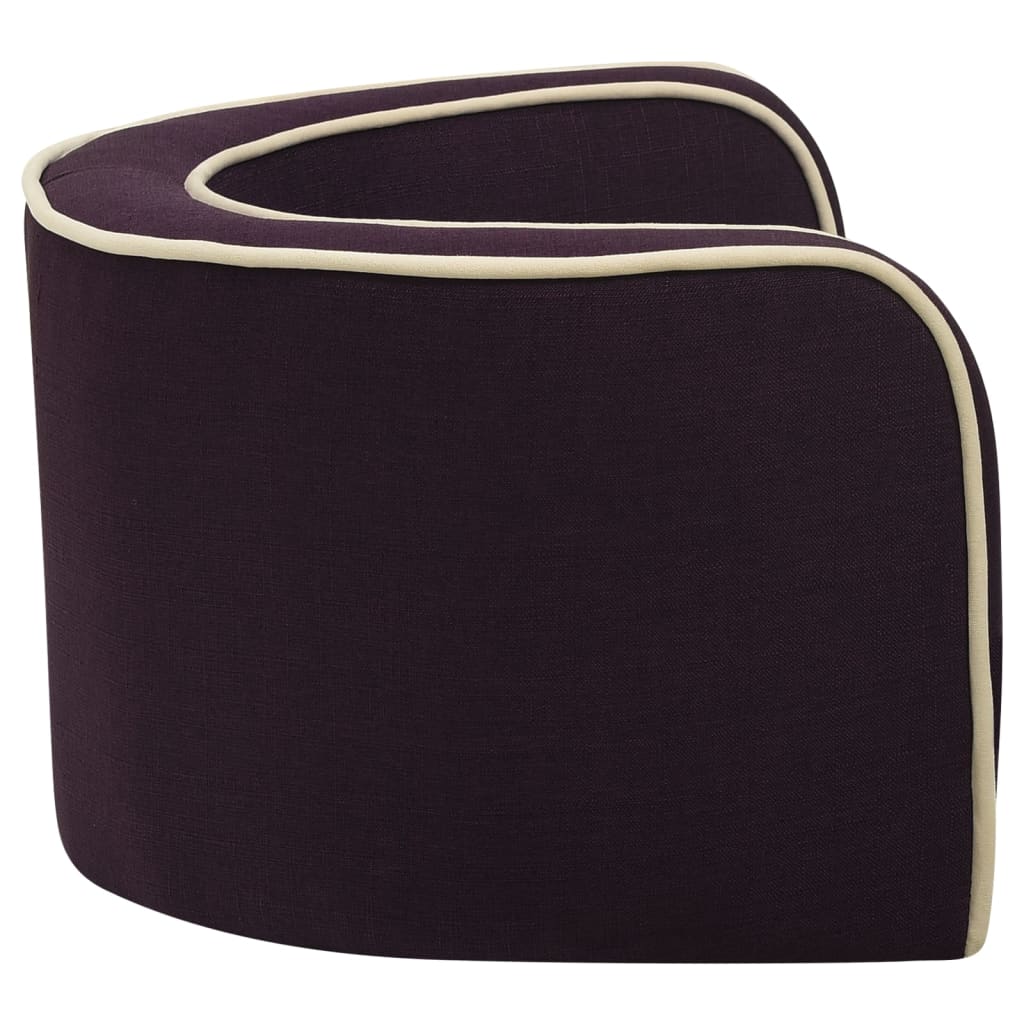Hundesofa Klappbar Burgunderrot 76x71x30 cm Leinen Kissen