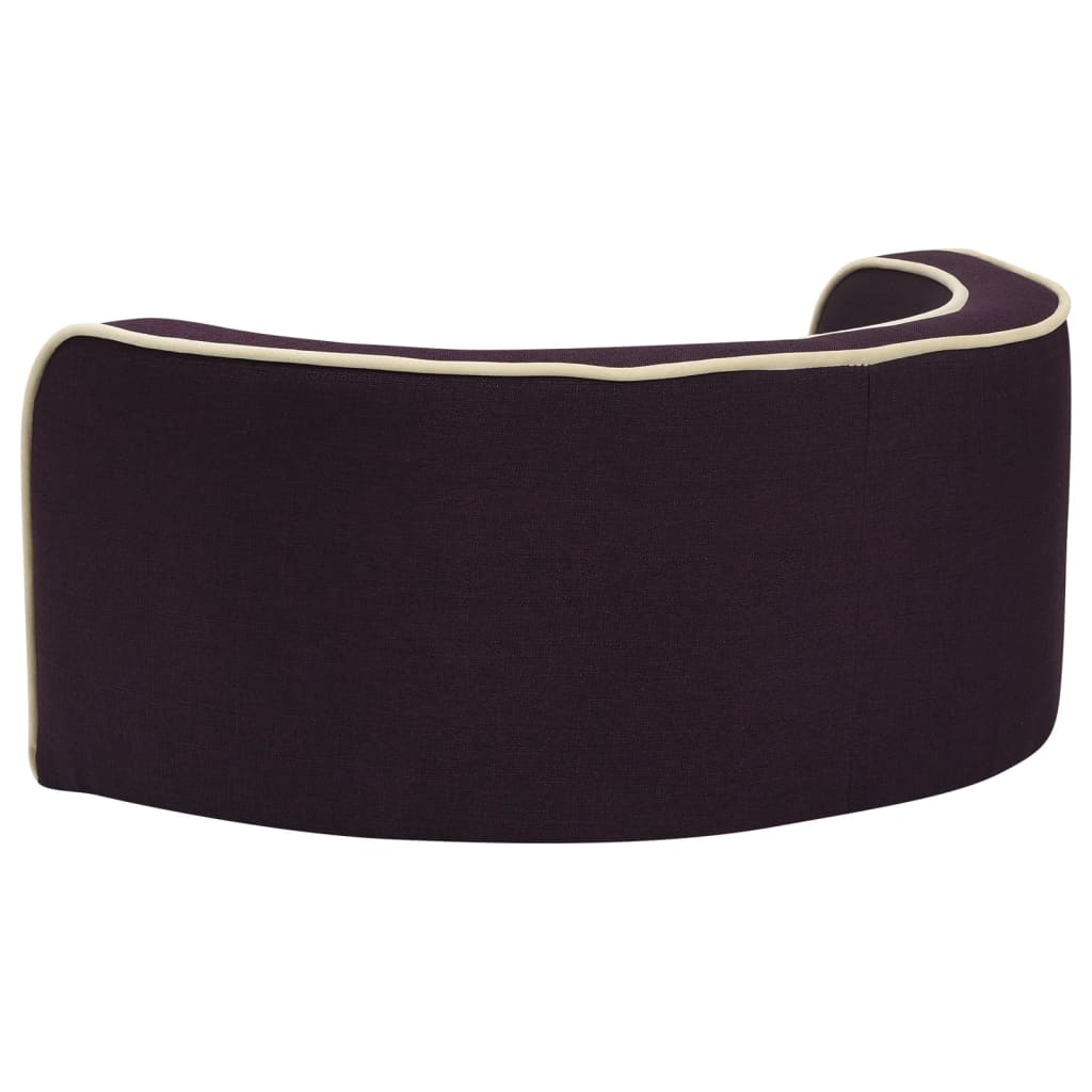 Hundesofa Klappbar Burgunderrot 76x71x30 cm Leinen Kissen