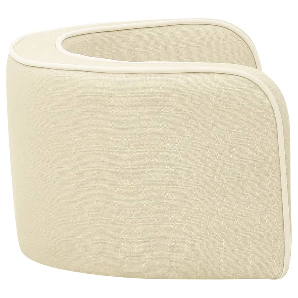 Hundesofa Klappbar Creme 76x71x30 cm Leinen Waschbares Kissen