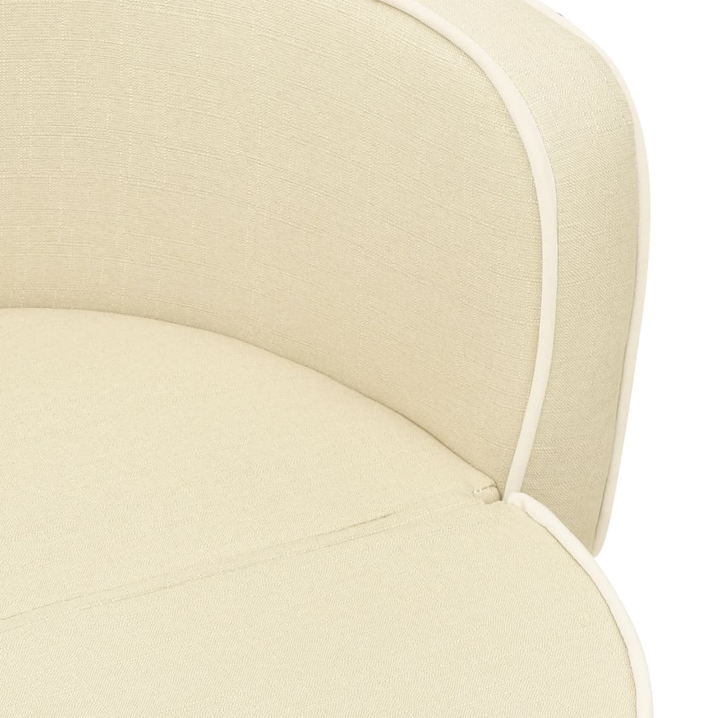 Hundesofa Klappbar Creme 76x71x30 cm Leinen Waschbares Kissen