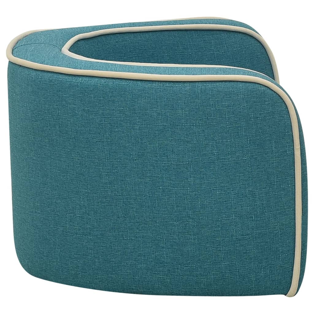 Hundesofa Klappbar Türkis 76x71x30 cm Leinen Waschbares Kissen