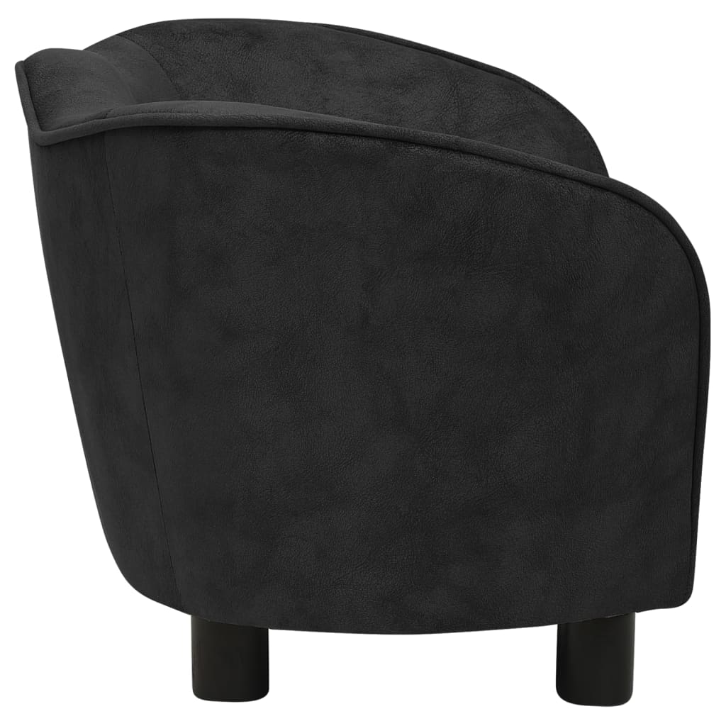 Hundesofa Schwarz 66x43x40 cm Plüsch