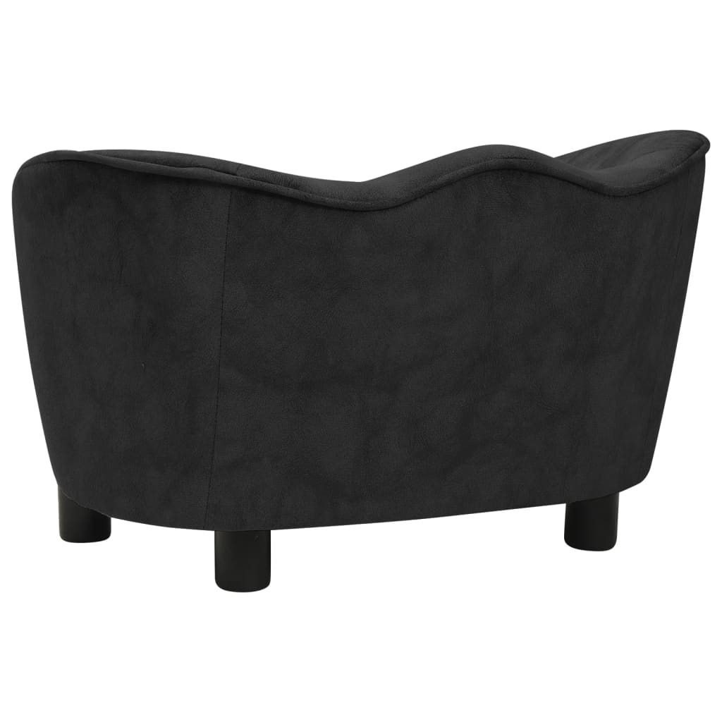 Hundesofa Schwarz 66x43x40 cm Plüsch