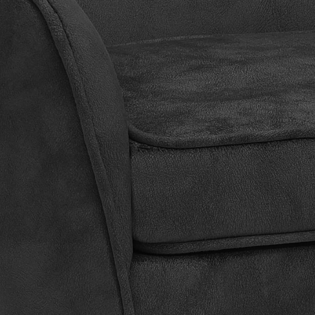 Hundesofa Schwarz 66x43x40 cm Plüsch