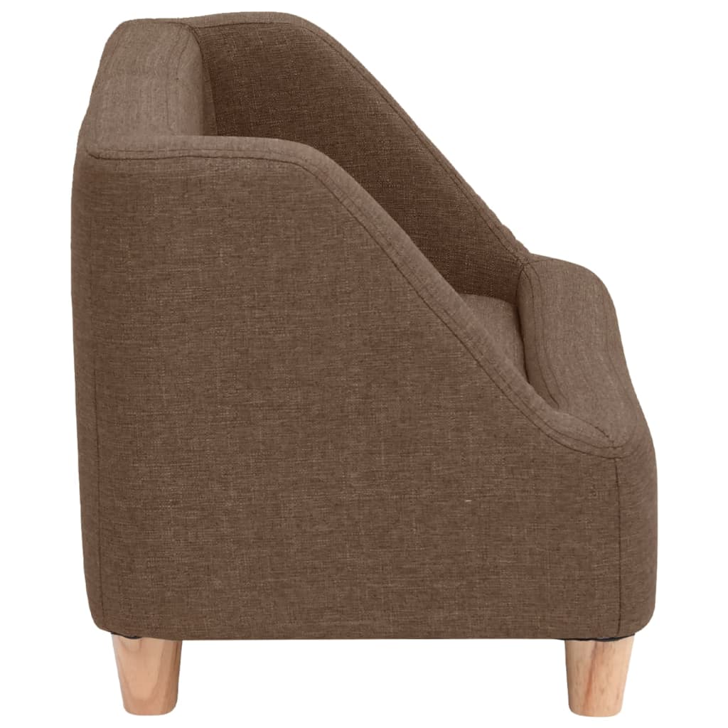 Hundesofa Braun 60x37x39 cm Leinen