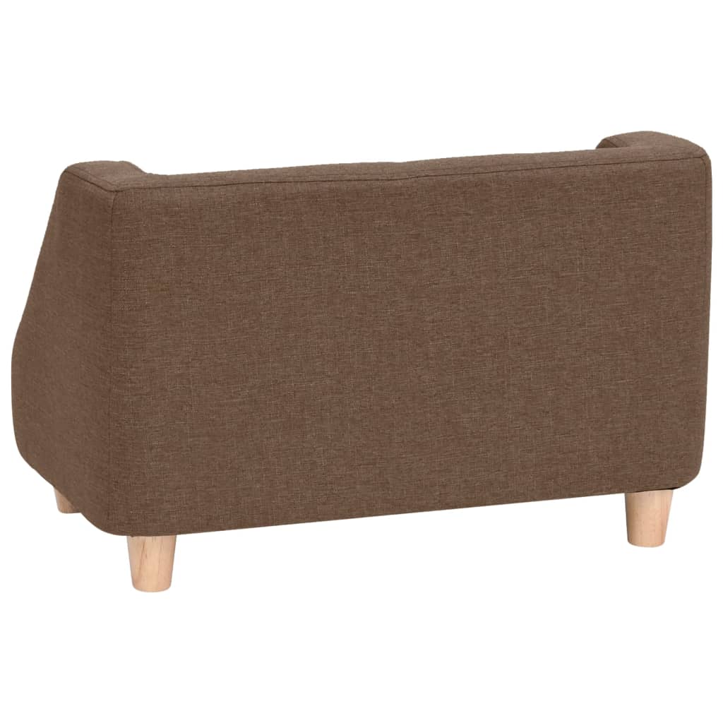 Hundesofa Braun 60x37x39 cm Leinen