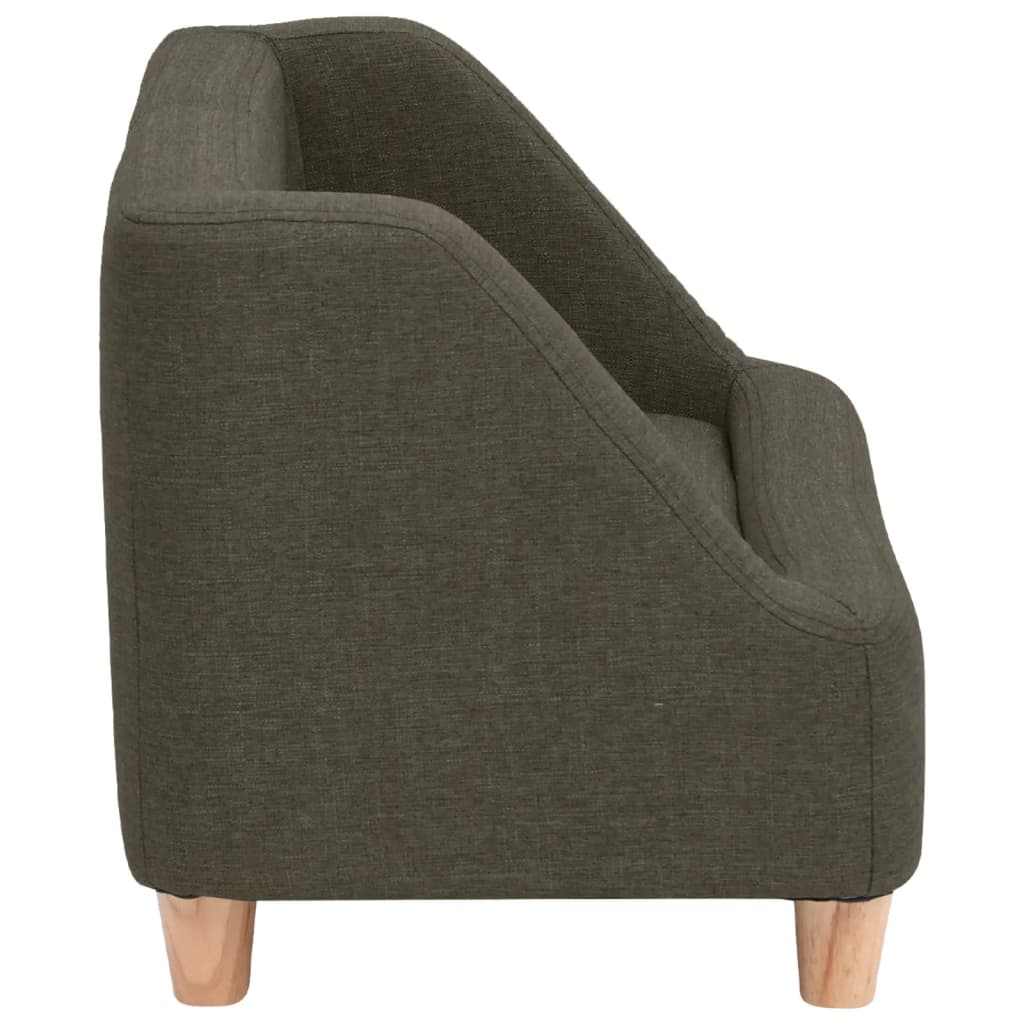 Hundesofa Dunkelgrau 60x37x39 cm Leinen