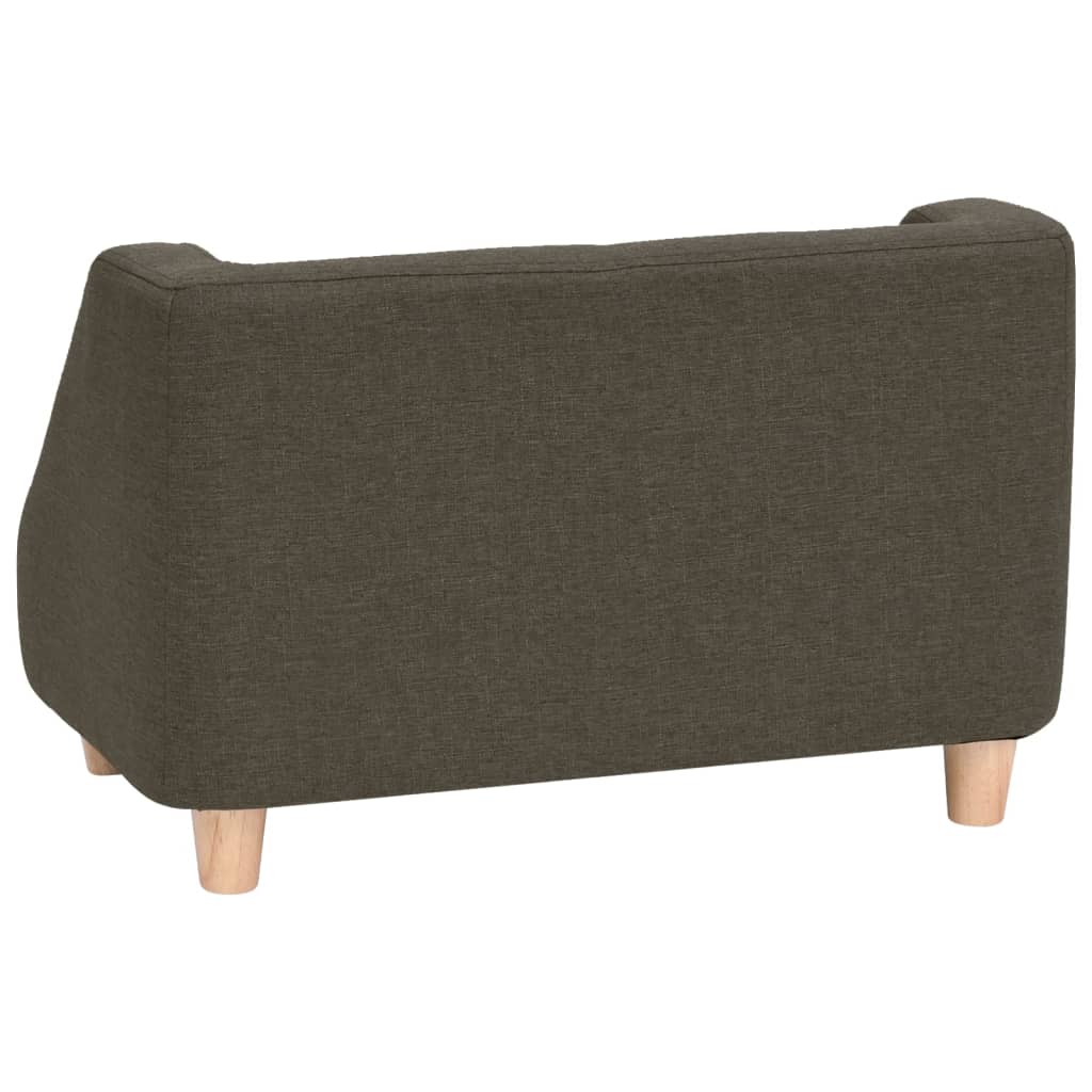 Hundesofa Dunkelgrau 60x37x39 cm Leinen