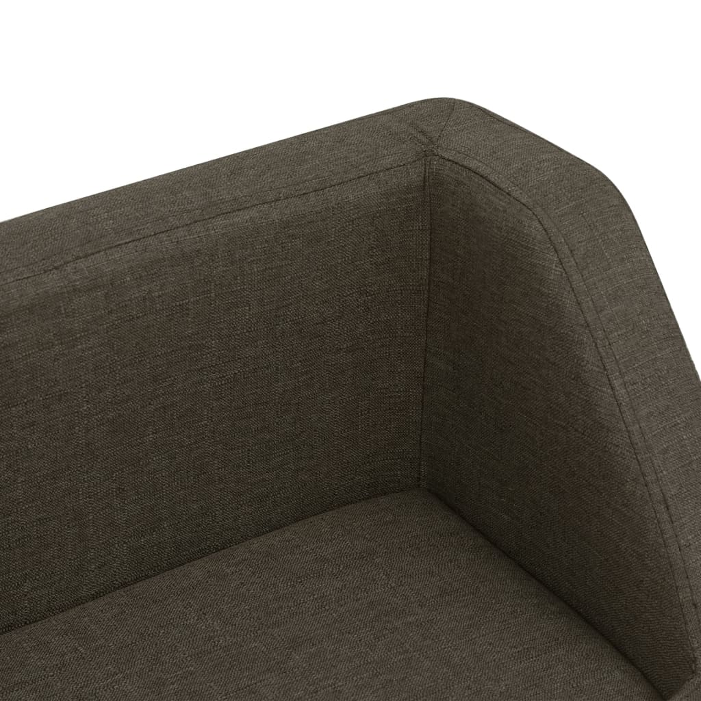 Hundesofa Dunkelgrau 60x37x39 cm Leinen