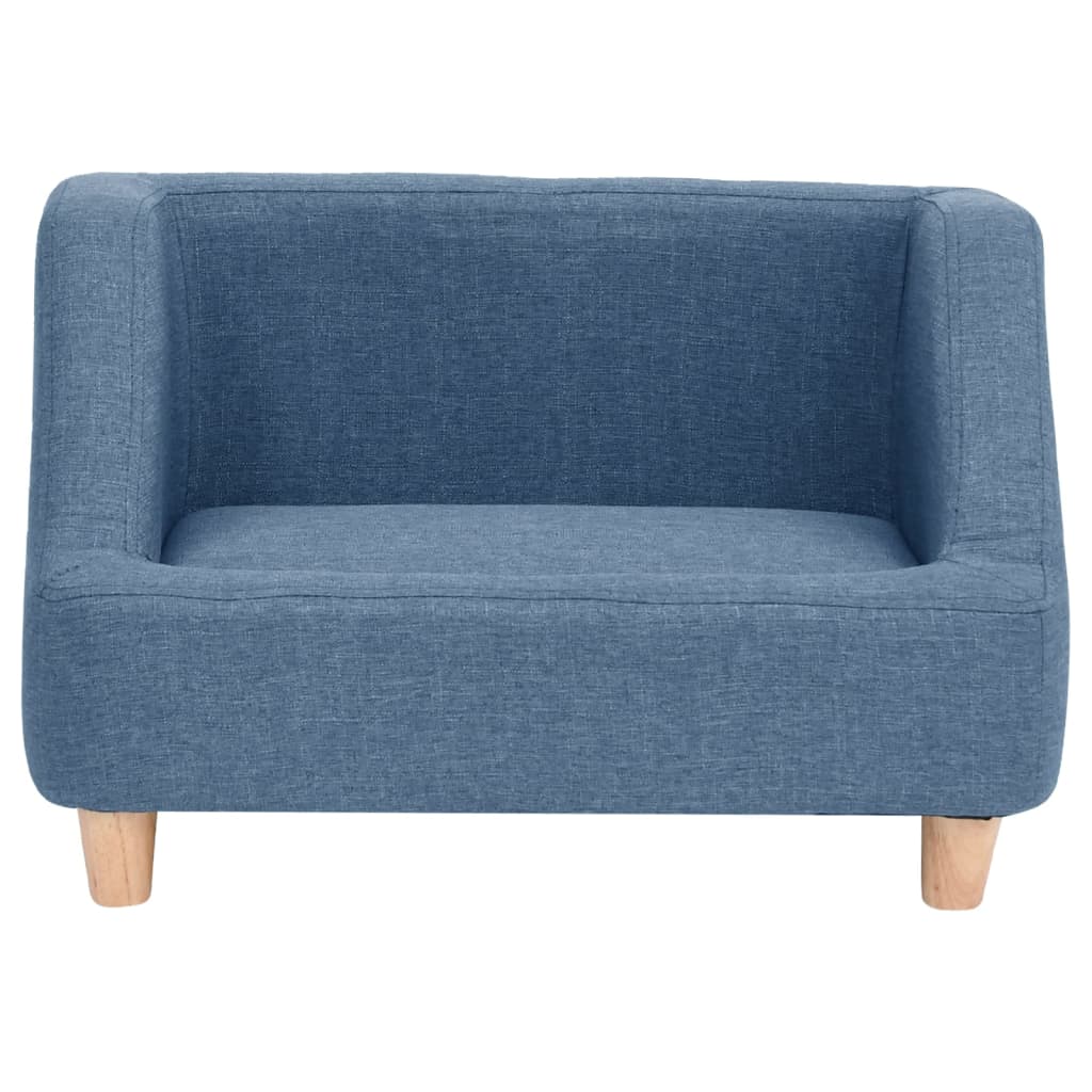 Hundesofa Blau 60x37x39 cm Leinen