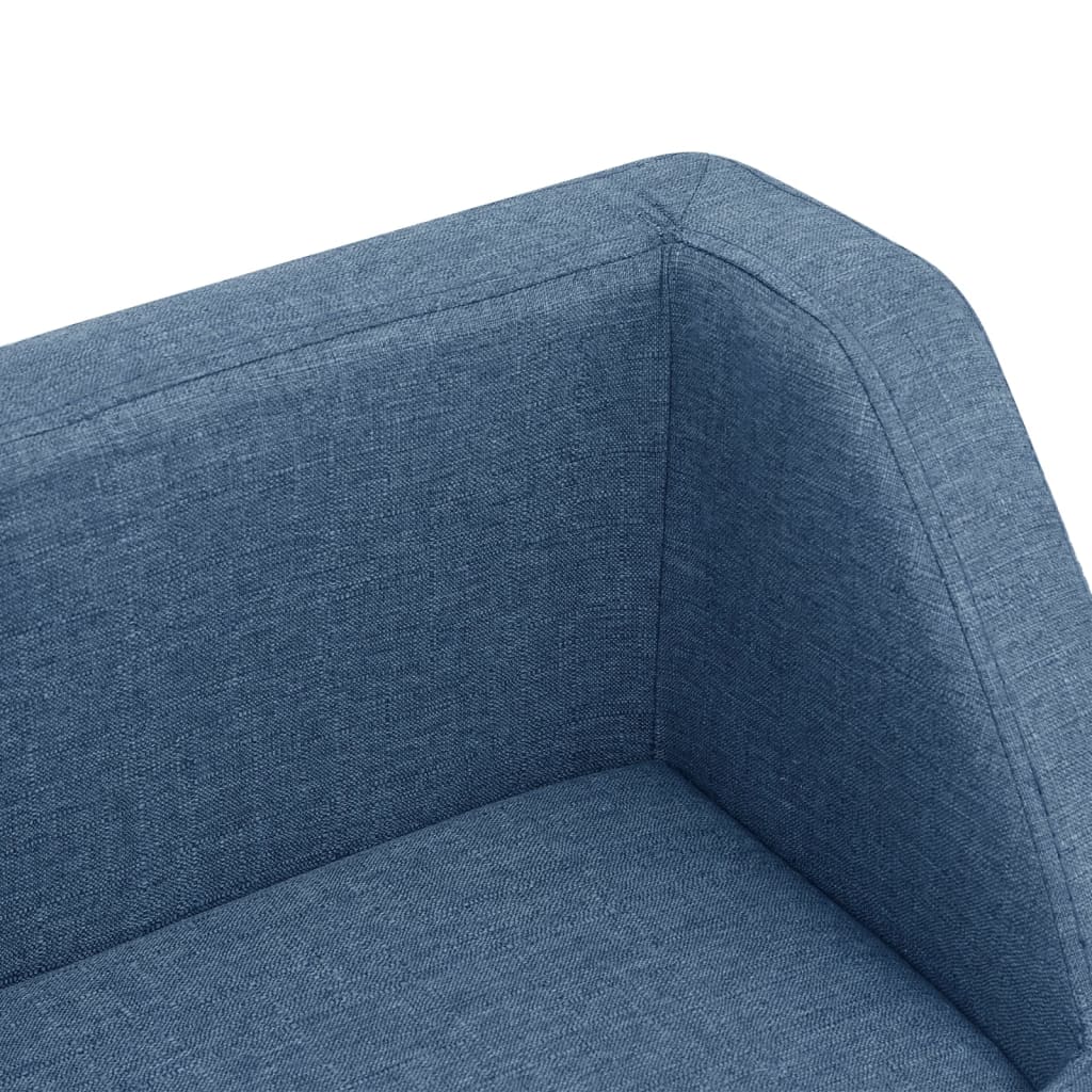 Hundesofa Blau 60x37x39 cm Leinen