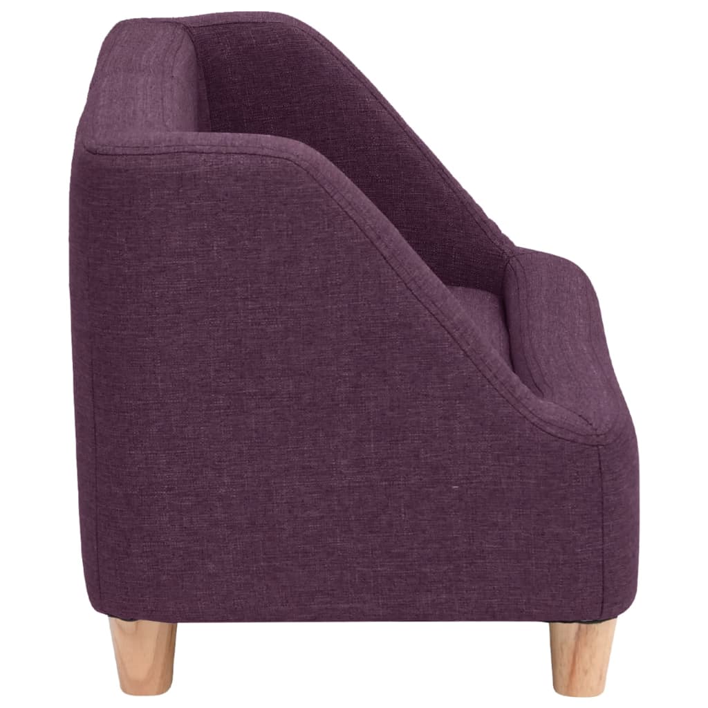 Hundesofa Burgunderrot 60x37x39 cm Leinen