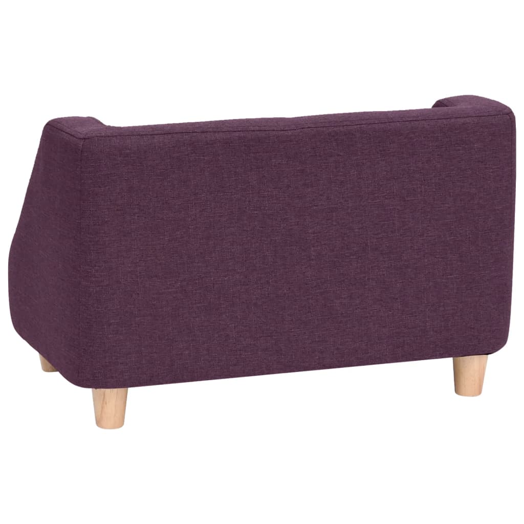 Hundesofa Burgunderrot 60x37x39 cm Leinen