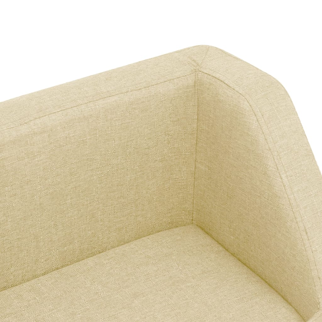 Hundesofa Creme 60x37x39 cm Leinen