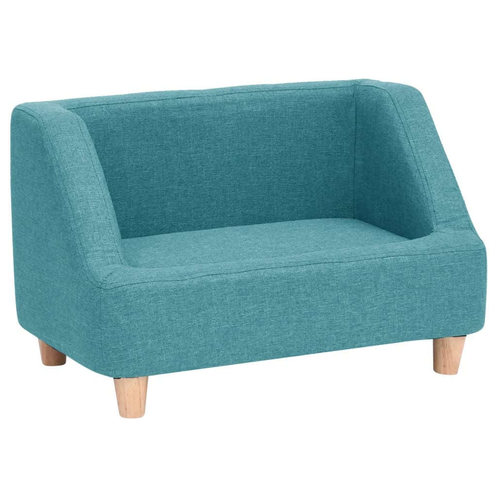 Hundesofa Türkis 60x37x39 cm Leinen
