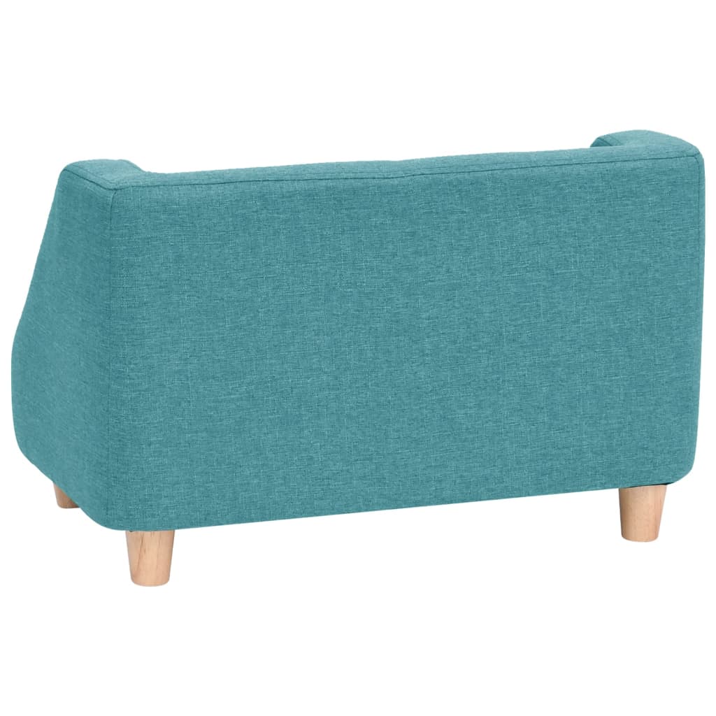 Hundesofa Türkis 60x37x39 cm Leinen