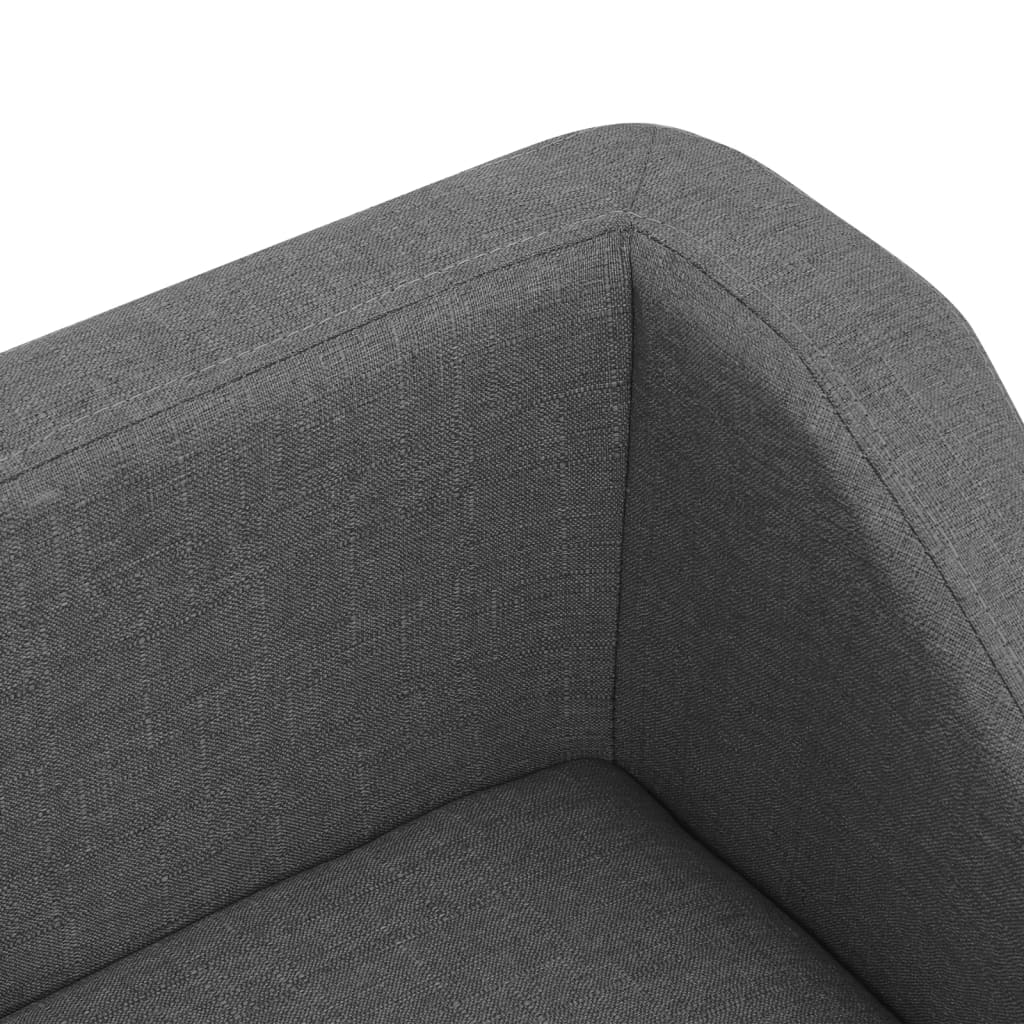 Hundesofa Grau 85x50x39 cm Leinen
