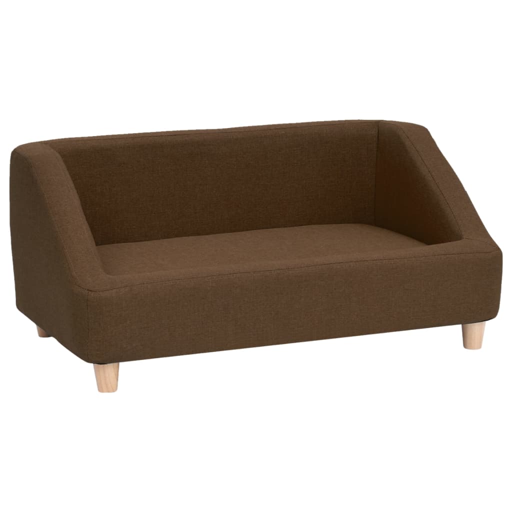 Hundesofa Braun 85x50x39 cm Leinen