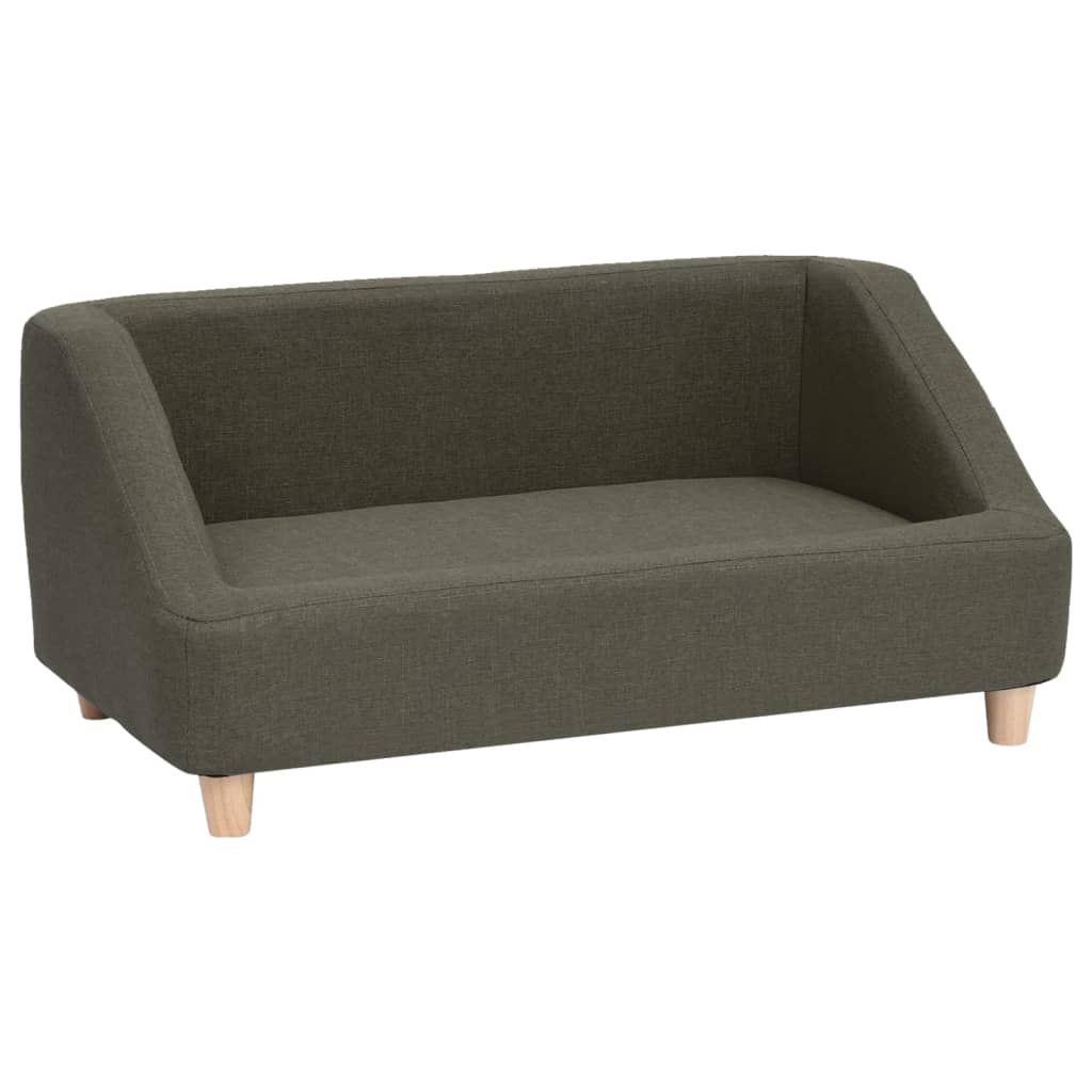 Hundesofa Dunkelgrau 85x50x39 cm Leinen