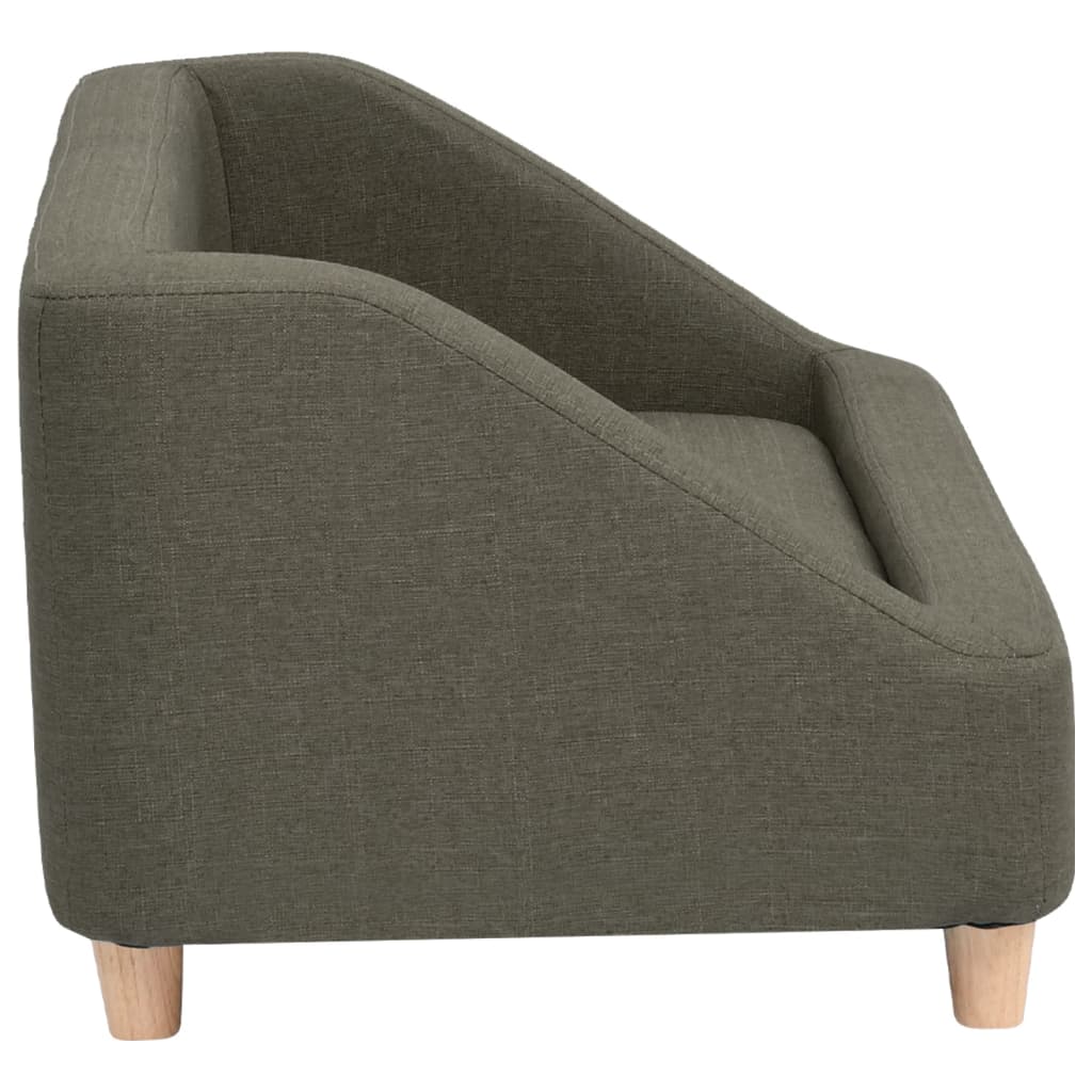 Hundesofa Dunkelgrau 85x50x39 cm Leinen