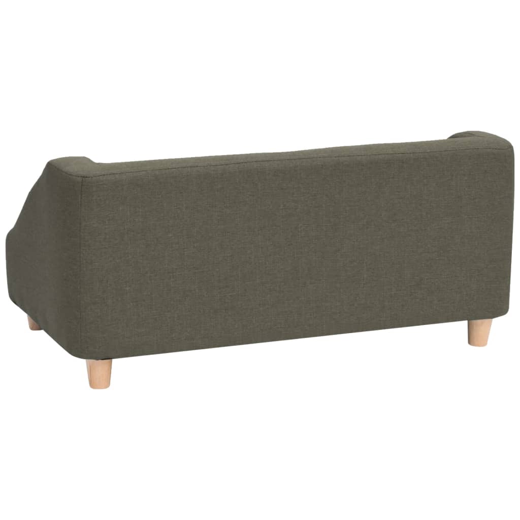 Hundesofa Dunkelgrau 85x50x39 cm Leinen