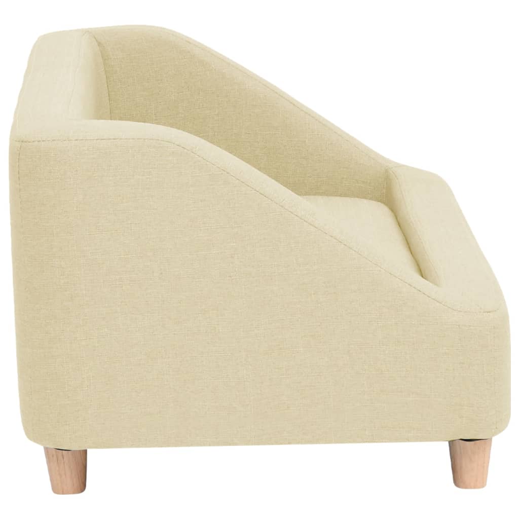Hundesofa Creme 85x50x39 cm Leinen