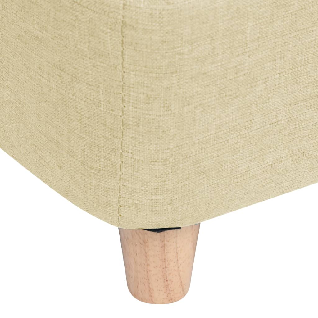 Hundesofa Creme 85x50x39 cm Leinen