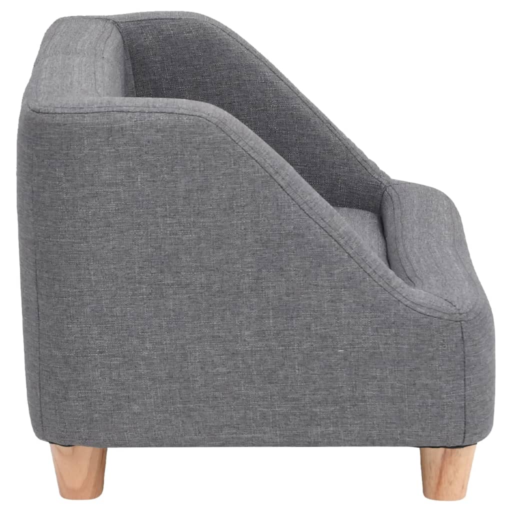Hundesofa Grau 95x63x39 cm Leinen