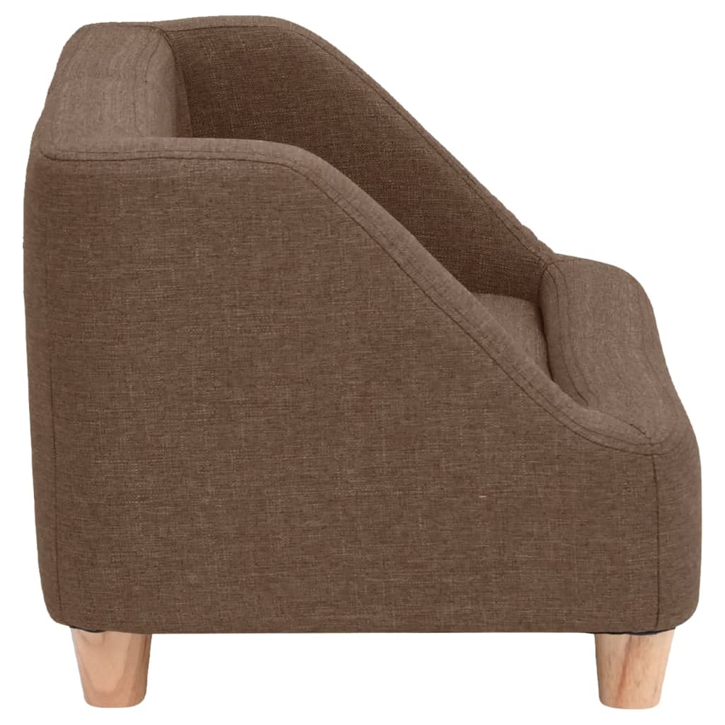 Hundesofa Braun 95x63x39 cm Leinen