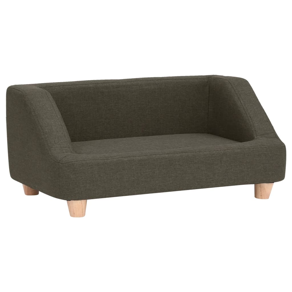 Hundesofa Dunkelgrau 95x63x39 cm Leinen