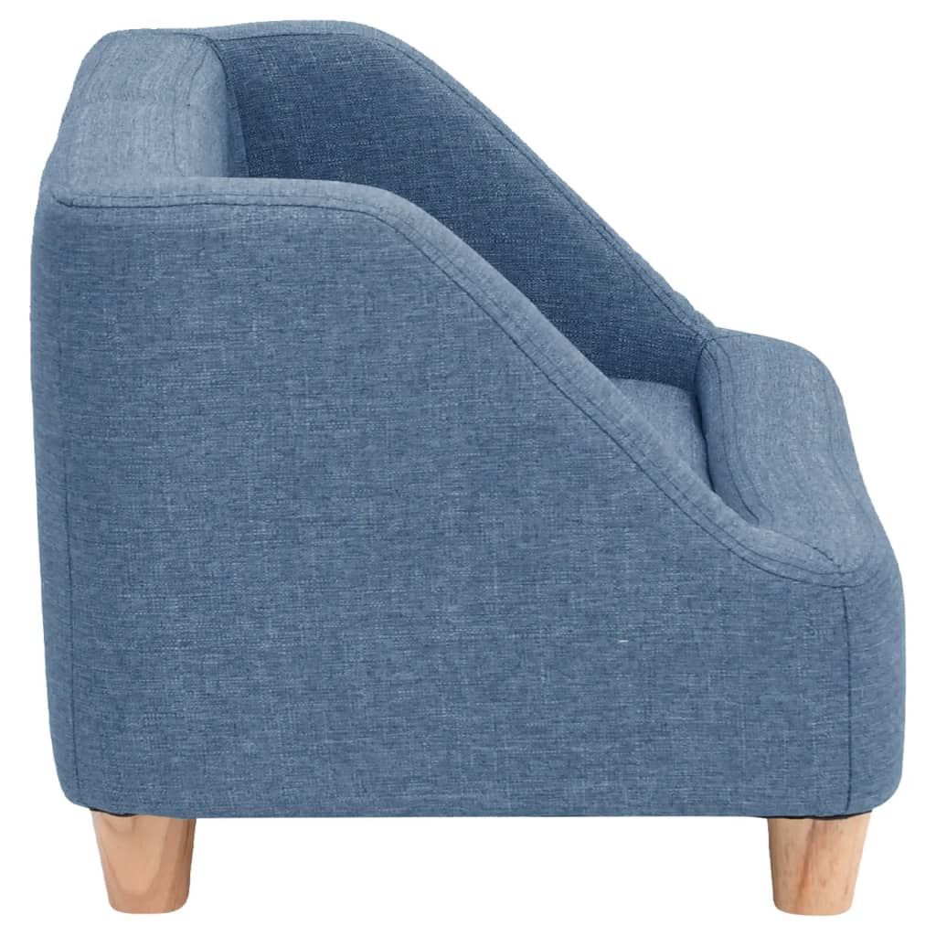 Hundesofa Blau 95x63x39 cm Leinen