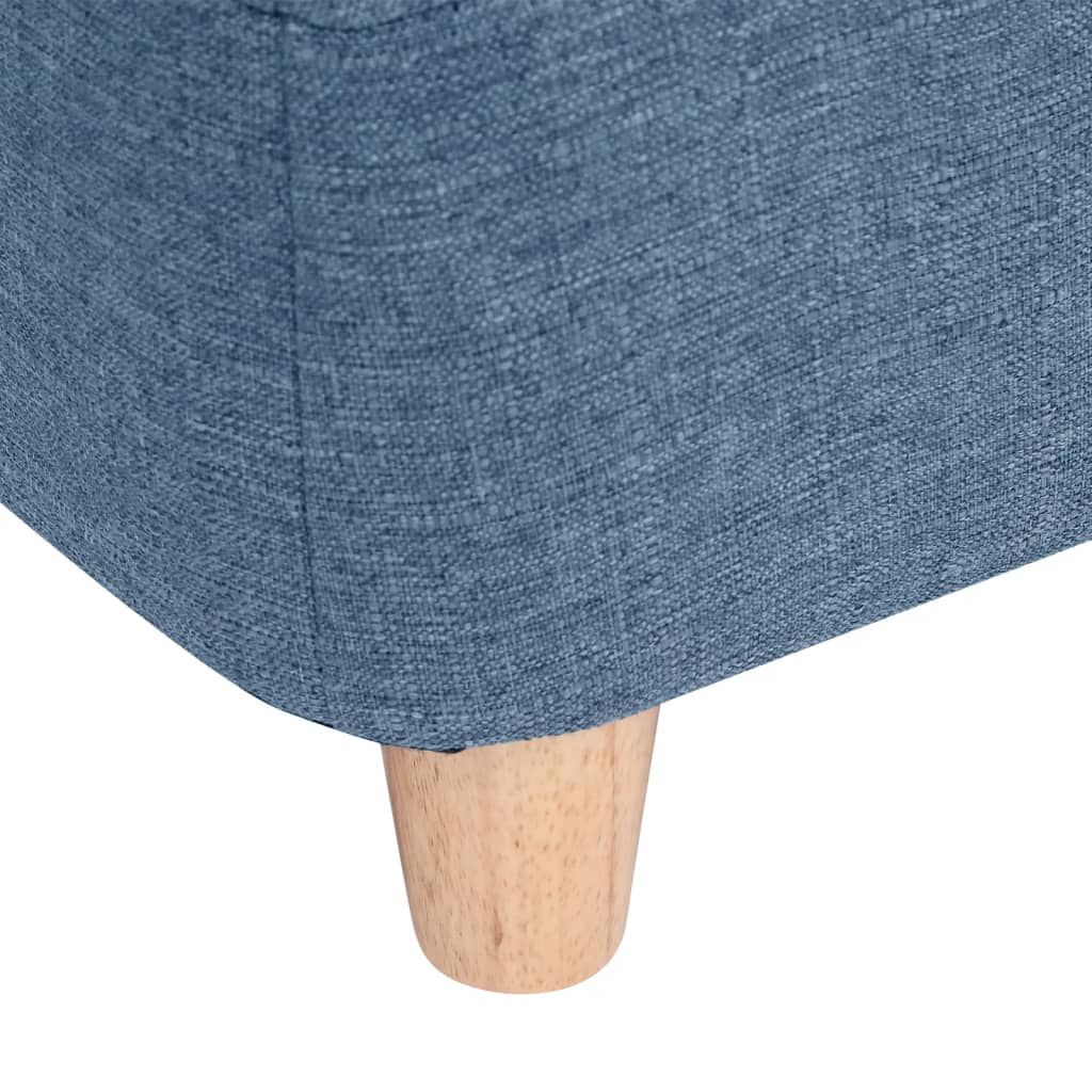 Hundesofa Blau 95x63x39 cm Leinen