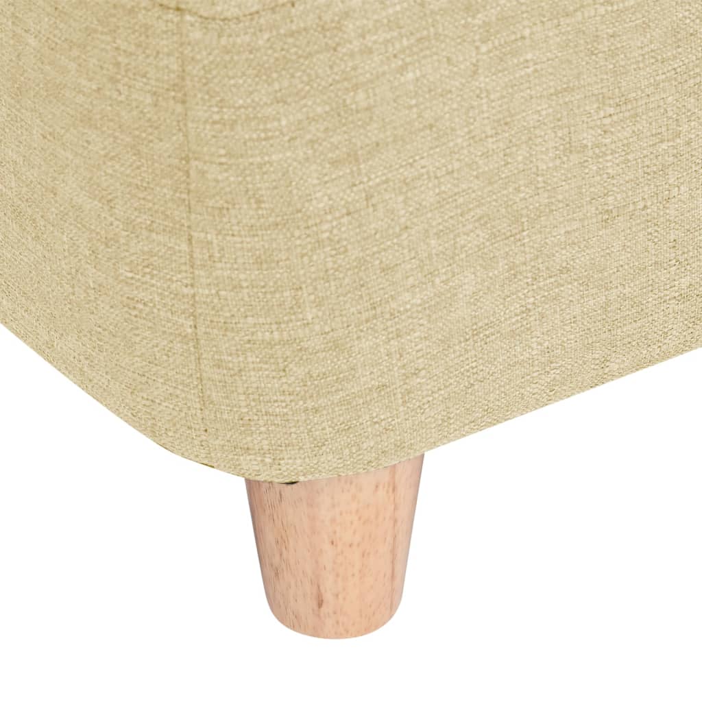 Hundesofa Creme 95x63x39 cm Leinen