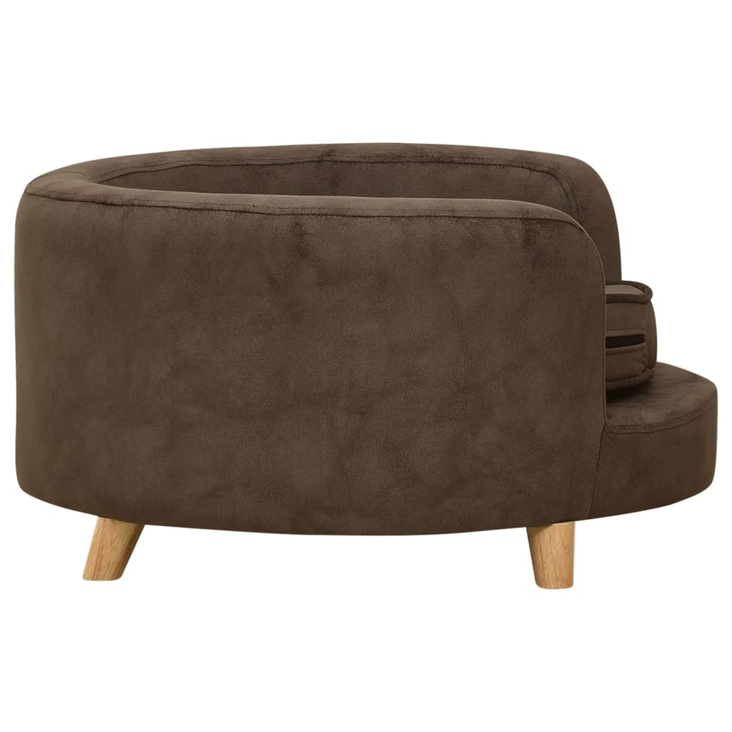 Hundesofa Braun 69x69x36 cm Plüsch
