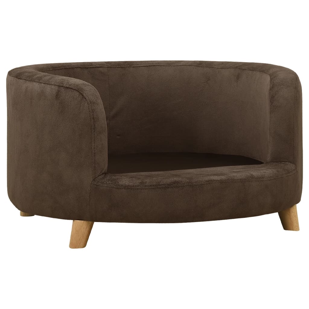 Hundesofa Braun 69x69x36 cm Plüsch