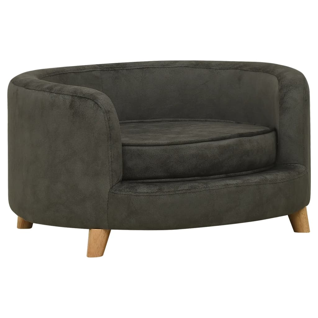 Hundesofa Dunkelgrau 69x69x36 cm Plüsch