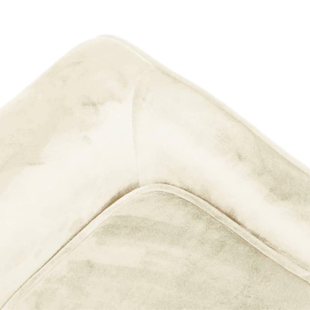 Hundesofa Creme 57x34x36 cm Plüsch