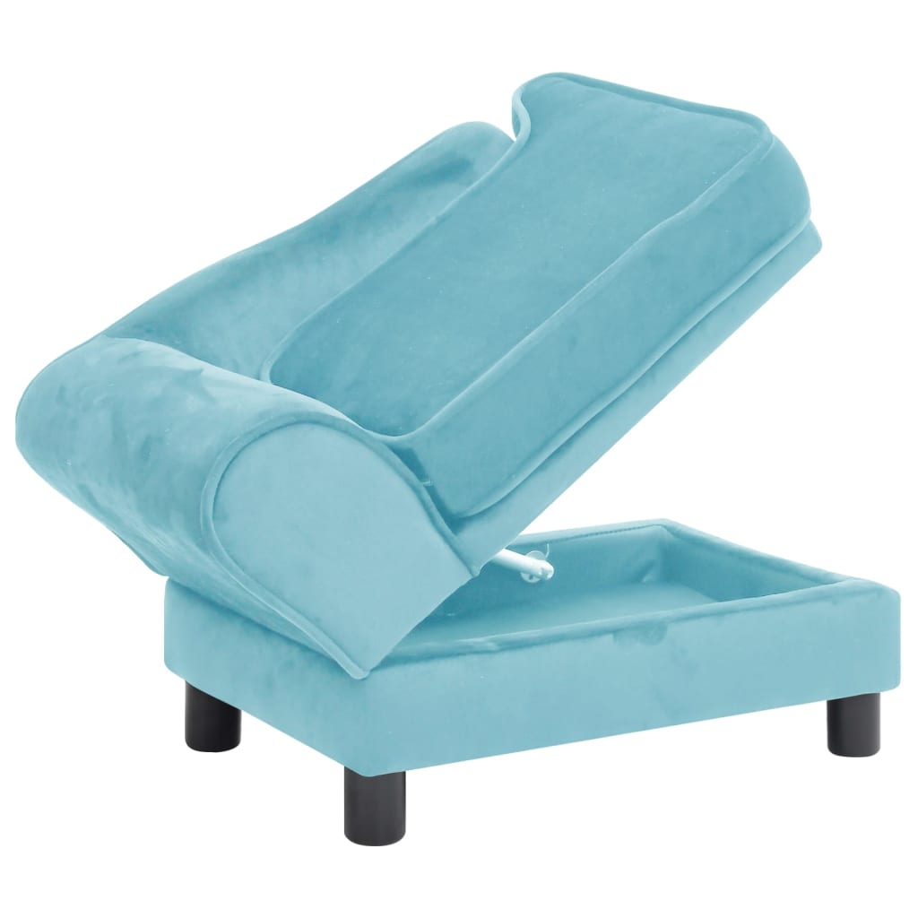 Hundesofa Türkis 57x34x36 cm Plüsch