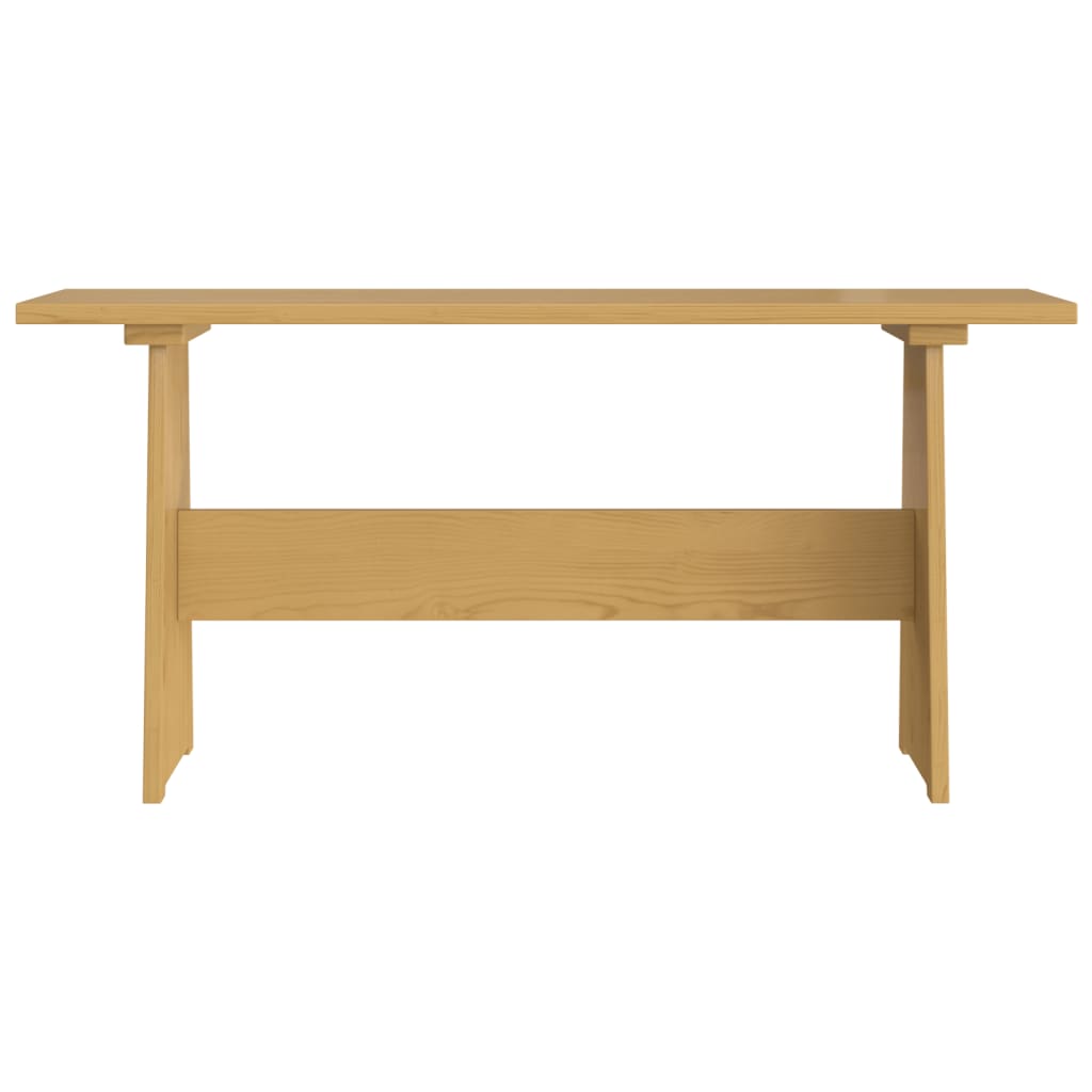 Table à manger avec banc REINE en pin massif brun miel