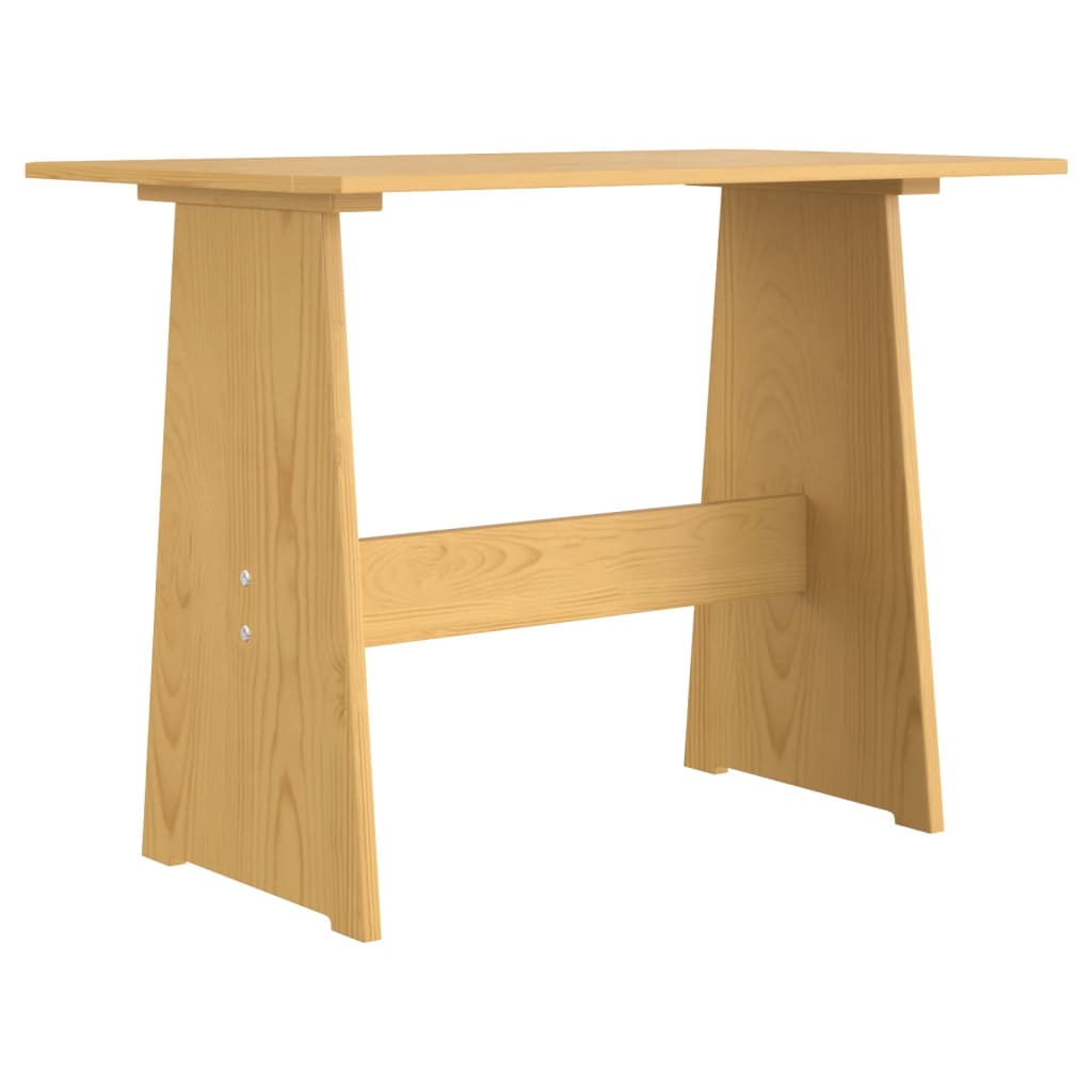 Table à manger avec banc REINE en pin massif brun miel