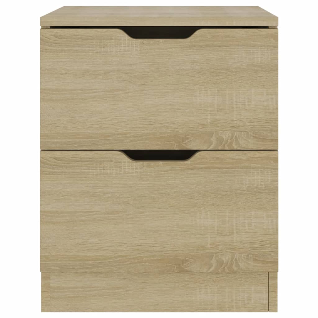 Tables de chevet, lot de 2, chêne Sonoma, 40 x 40 x 50 cm, aggloméré