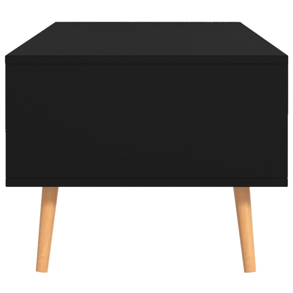 Coffee table black 100x49.5x43 cm wood material
