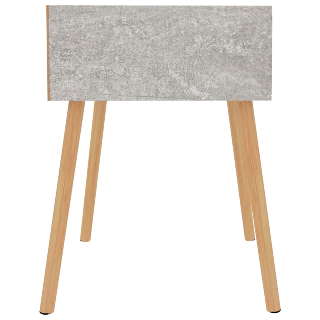 Bedside tables 2 pcs. Concrete grey 40x40x56 cm wood material