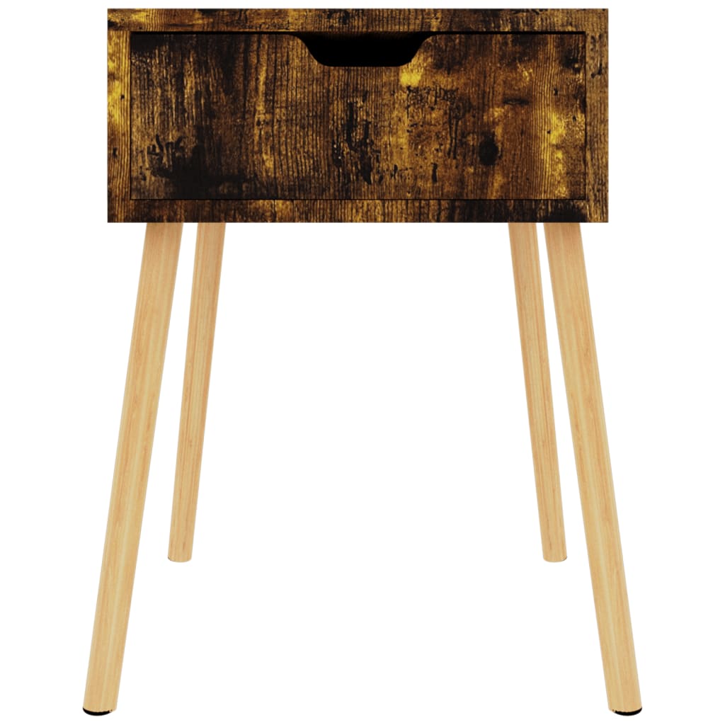 Tables de chevet, lot de 2, chêne fumé, 40 x 40 x 56 cm.