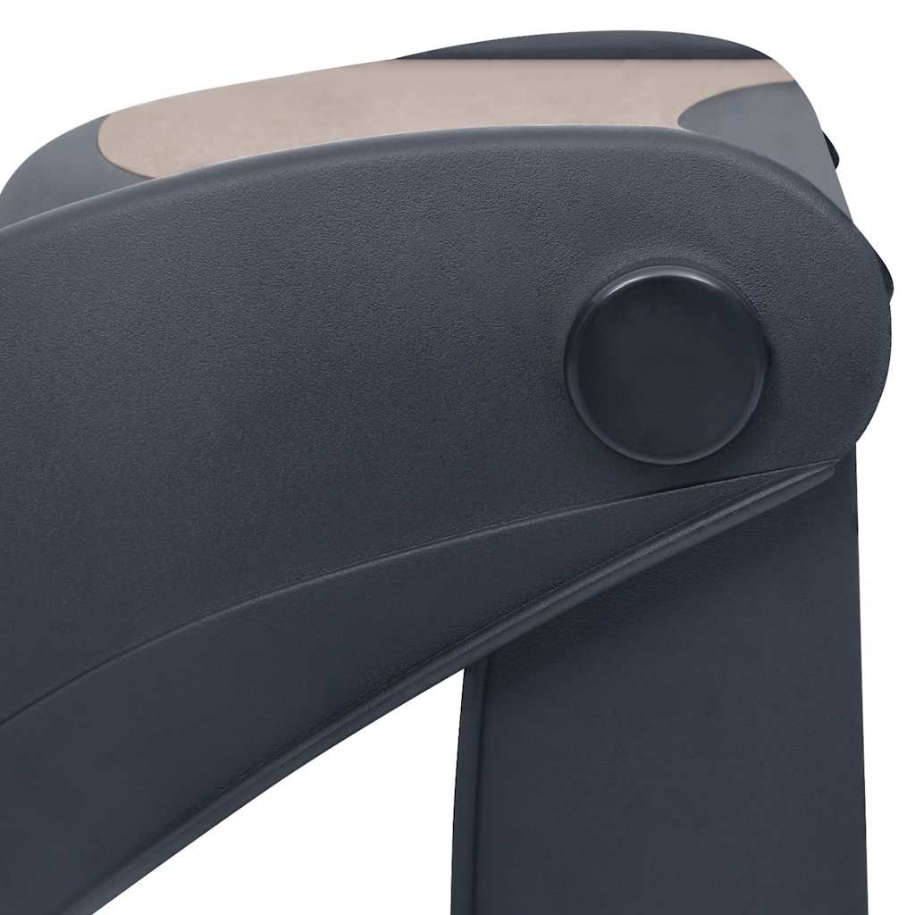 Escalier pour chien à 3 marches, pliable, gris foncé